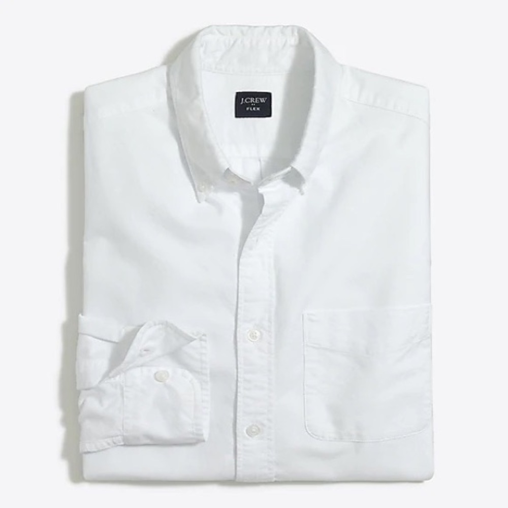 J Crew Factory Flex oxford casual shirt J6180 - Picture 3 of 4